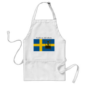 Swedish flag and Paraffin pressure stove Apron