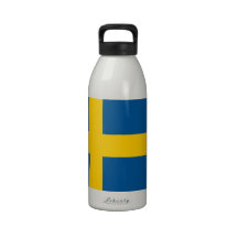 Swedish Flag Liberty Bottle Water Bottle