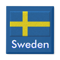 Swedish Flag Fridge Magnet