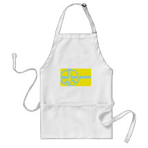 Swedish Flag Peace Symbol Apron