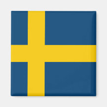 Swedish Flag Refrigerator Magnet