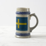 Swedish Flag Stein Coffee Mug