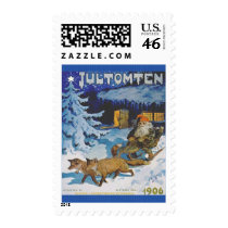 Swedish Jultomten Vintage Christmas Troll Postage Stamps