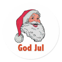 Swedish/Norwegian Santa Sticker sticker