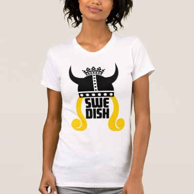 Swedish Princess Funny Ladies Destroyed T-Shirt