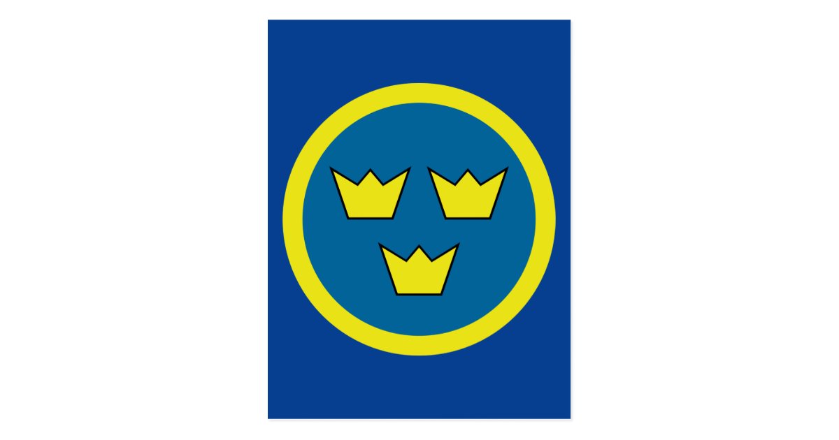 Swedish Three Crowns Postcard Zazzle