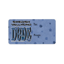 Swedish Vallhund DUDE Custom Address Label