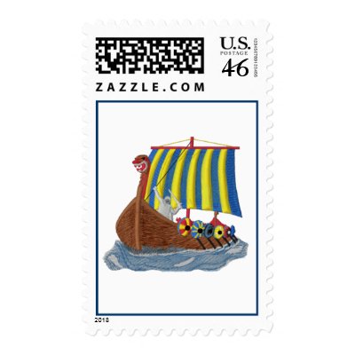 Swedish Viking Ship Stamps