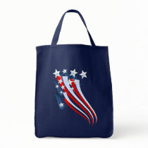 Sweeping American Flag Bag