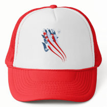 Sweeping American Flag Hat