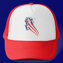 Sweeping American Flag Hat