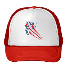 Sweeping American Flag Hat