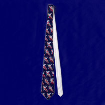 Sweeping American Flag Tie