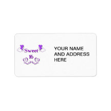 Sweet 16 address label