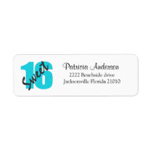 Sweet 16 Address Labels