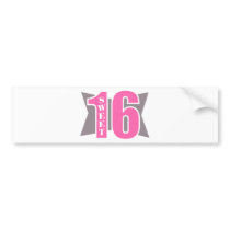 Sweet 16 (Art Deco) Bumper Stickers