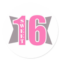 Sweet 16 (Art Deco) stickers