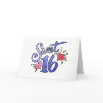sweet 16 b-day card
