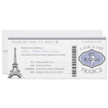 Sweet 16 Birthday Boarding Pass to Paris Announcement