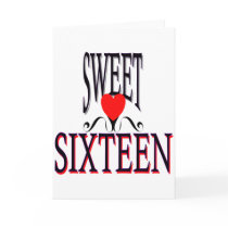 Sweet 16 Birthday Gear Cards