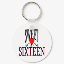 Sweet 16 Birthday Gear keychains