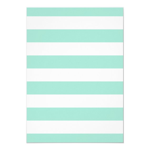 Sweet 16 Birthday | Mint Green Stripes Pink Floral Card