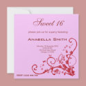 Sweet 16 Birthday Party invitations