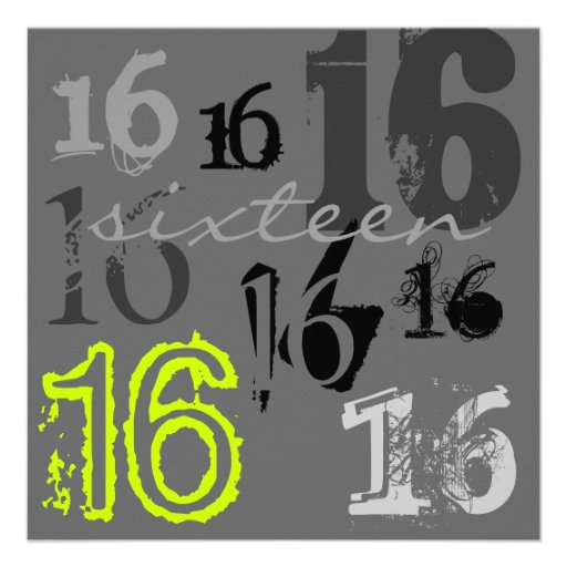 Sweet 16 Birthday Party Invitations