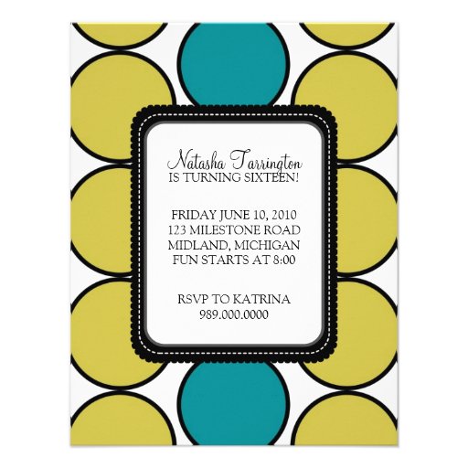 Sweet 16 Birthday Party Invitations {Boho Chic}