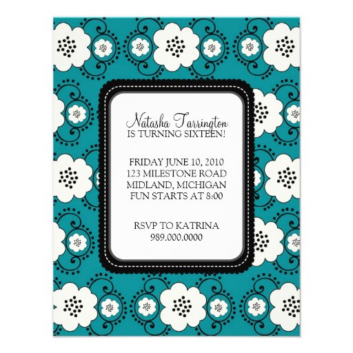 Sweet 16 Birthday Party Invitations {Boho Chic}