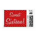Sweet 16 Birthday Postage stamp