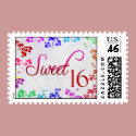 Sweet 16 Birthday Postage STamp