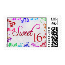 Sweet 16 Birthday Postage STamp by perfectpostage Sweet 16 Birthday Postage STamp