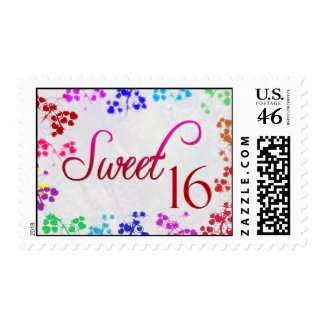 Sweet 16 Birthday Postage STamp