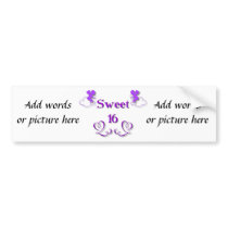 Sweet 16 bumper sticker