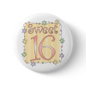 Sweet 16 buttons