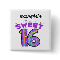 Sweet 16 button - create your own