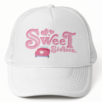 Sweet 16 Car Heart Trucker Hat
