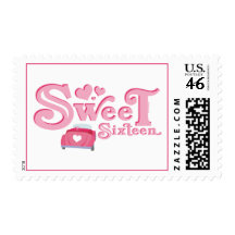 Sweet 16 Car Heart Stamp