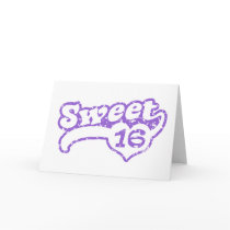 Sweet 16 greeting cards