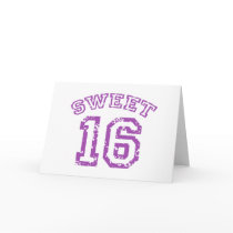 Sweet 16 greeting card