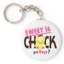 Sweet 16 Chick 1 Key Chains