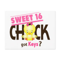 Sweet 16 Chick 1 Postcards