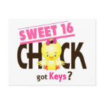 Sweet 16 Chick 1 postcards