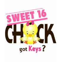 Sweet 16 Chick 1 t-shirts by chicktees Sweet 16 Chick 1 t-shirts