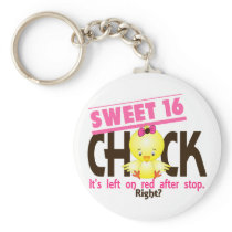 Sweet 16 Chick 2 Keychain