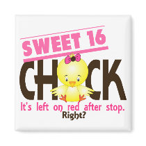 Sweet 16 Chick 2 Fridge Magnet