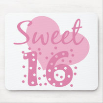 Sweet 16 Confetti Mousepad by pinkinkart Sweet 16 Confetti Mousepad