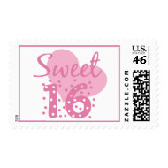 Sweet 16 Confetti Stamp stamp