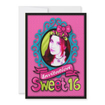 sweet 16 customizable invitation